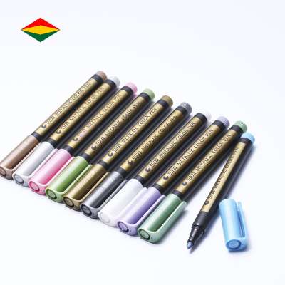 10 color whiteboard metal color marker pen set